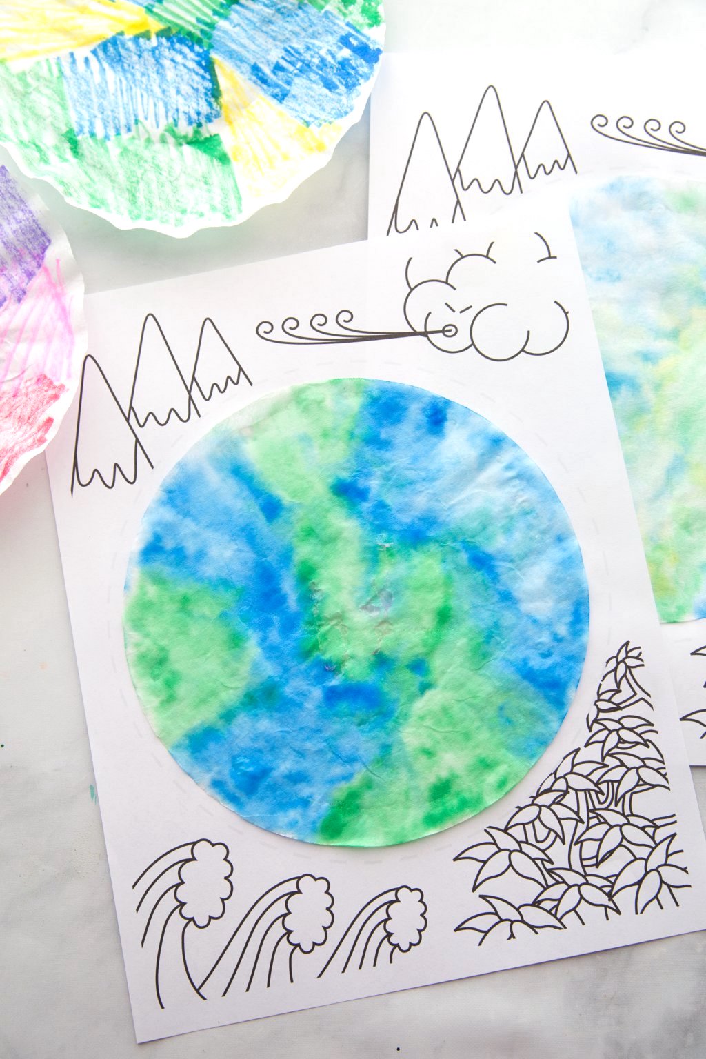 Earth Day Coffee Filter Craft