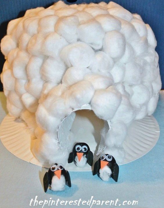 Cotton Balls Penguin Craft - Easy Peasy and Fun