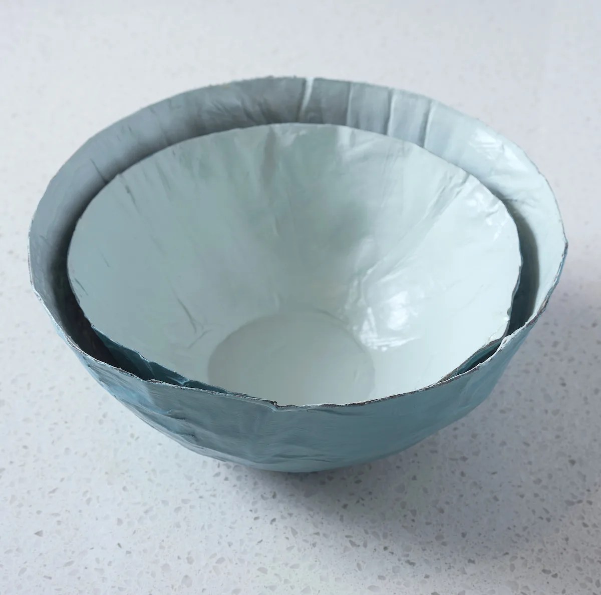 Mod Podge paper mache bowl