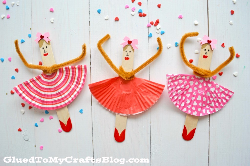 Popsicle Stick Ballerinas