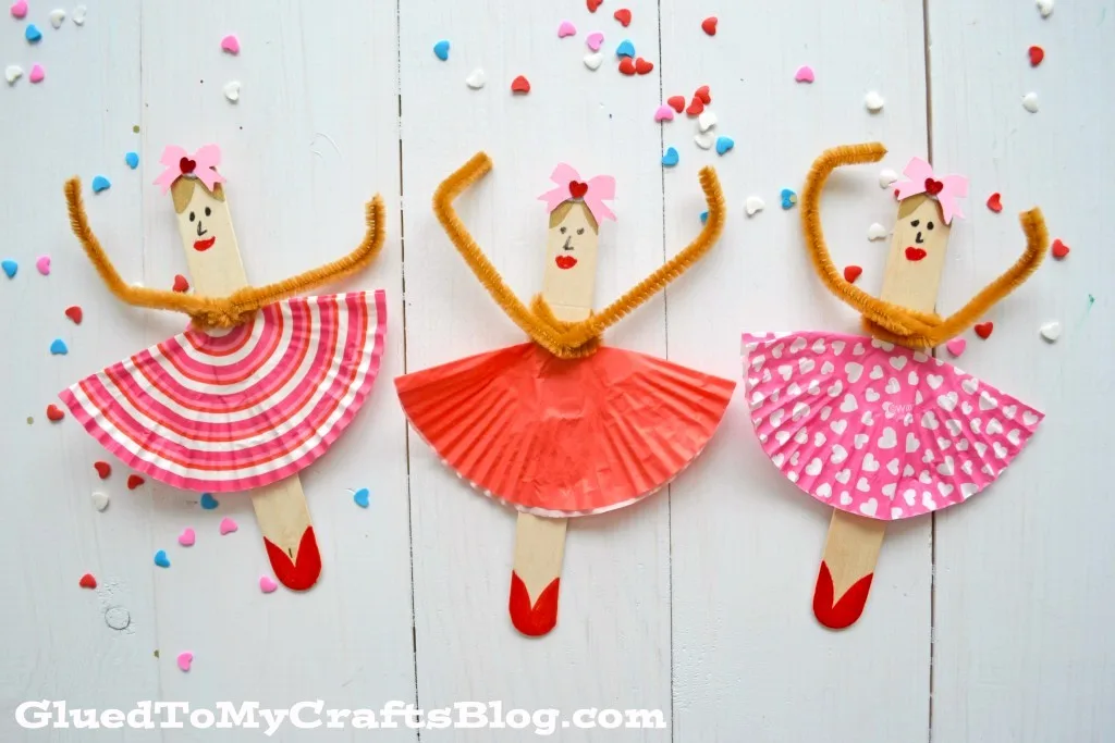 Popsicle Stick Ballerinas