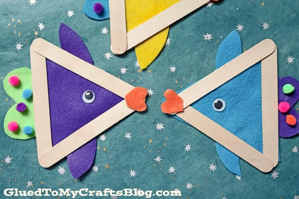 Popsicle Stick and Craft Felt Fish