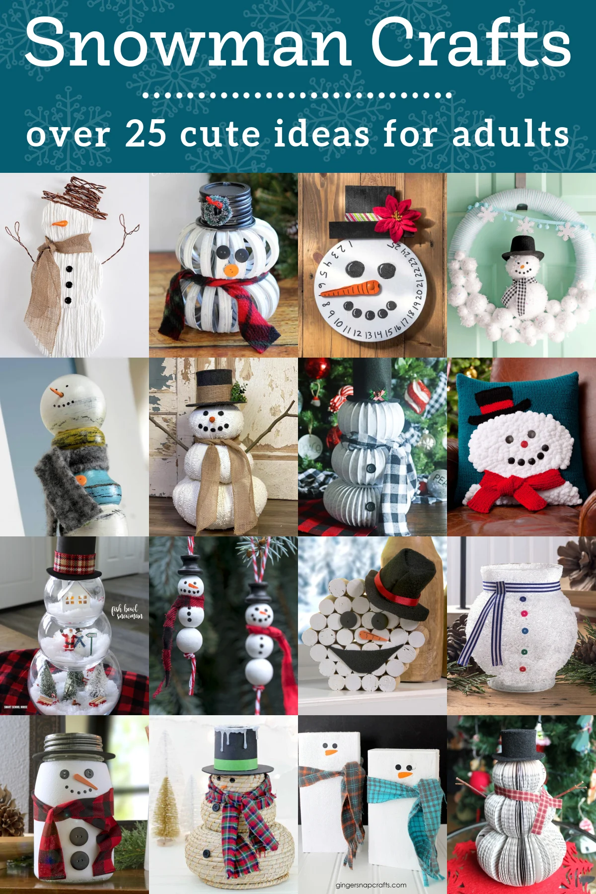 10 Fun and Easy Snowman Crafts for Preschoolers or Kindergarteners