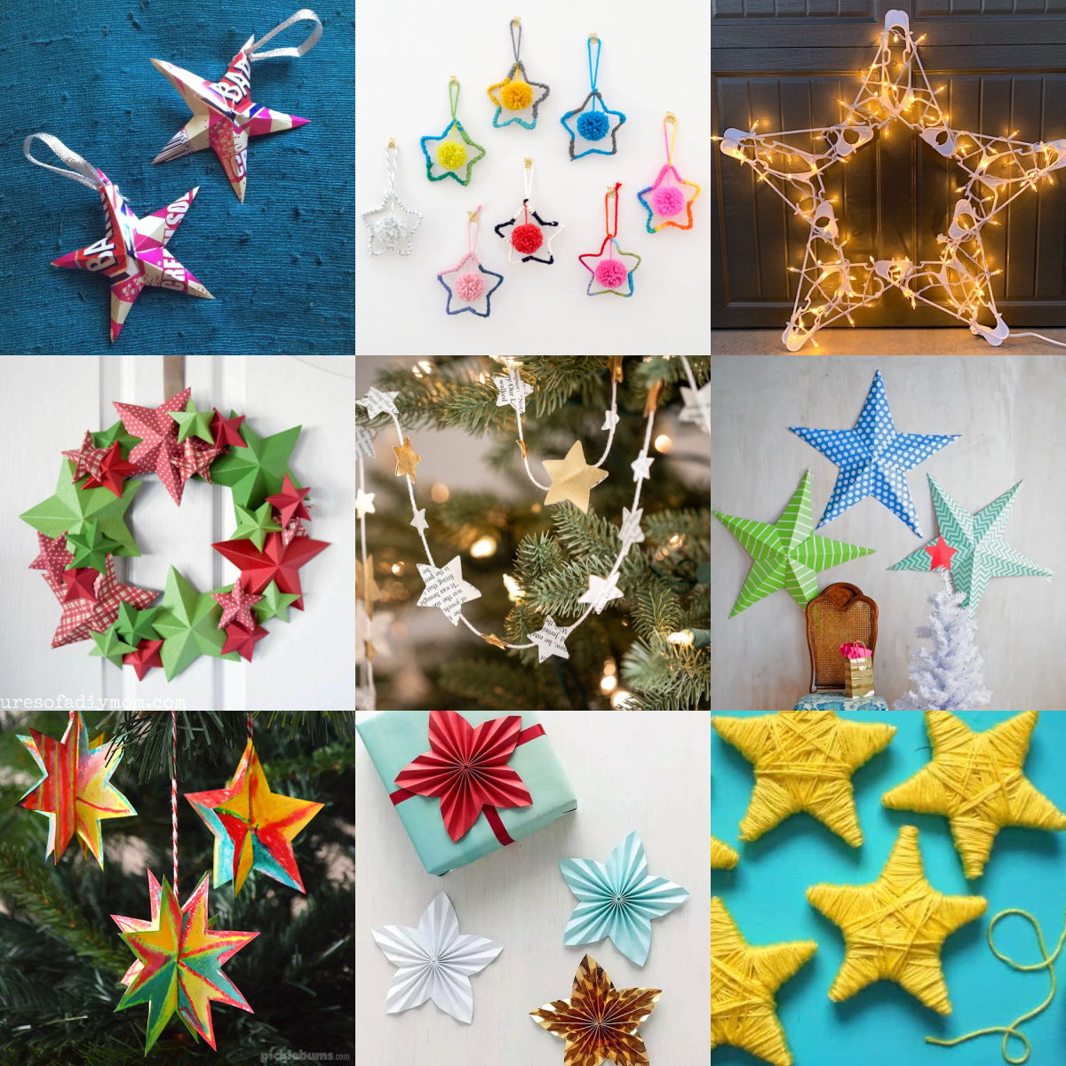 Star Christmas craft ideas