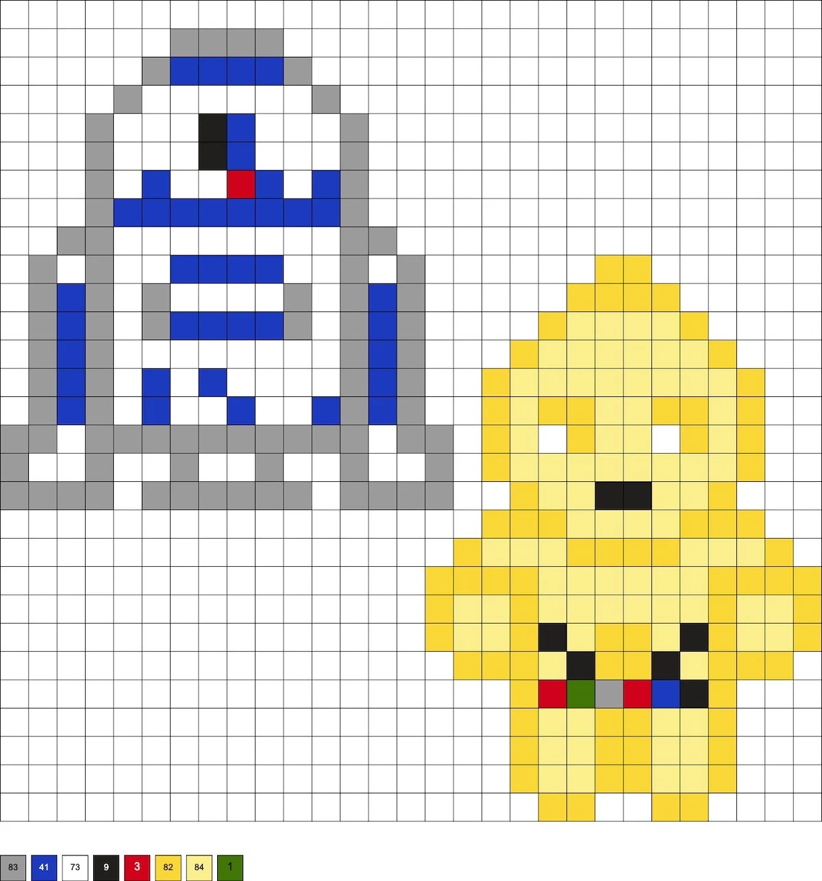 Star Wars Droid perler bead patterns