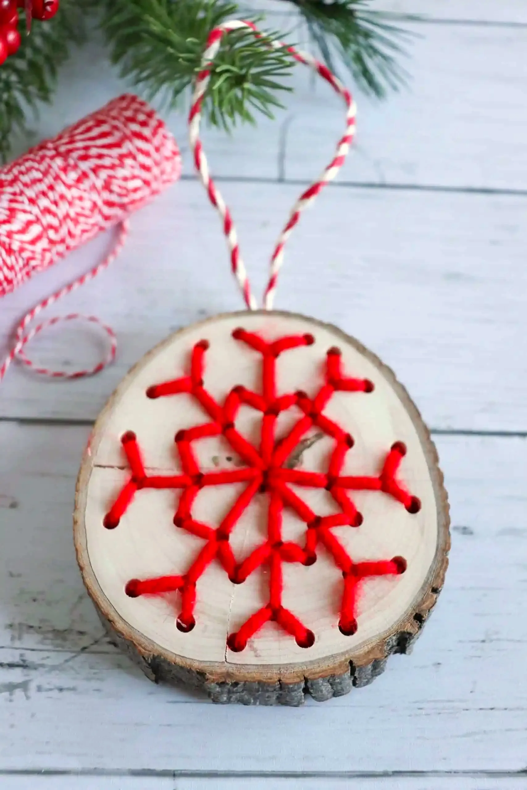 Stitched Snowflake Ornaments