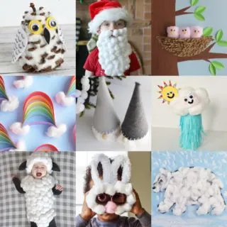 cotton ball crafts for kids and adults