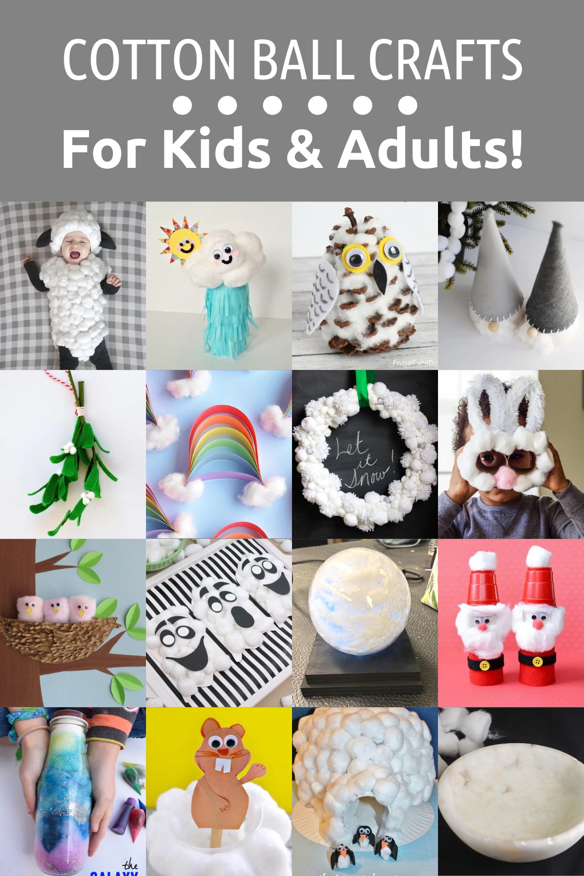 Crafts with Cotton Balls for Kids & Adults! - DIY Candy