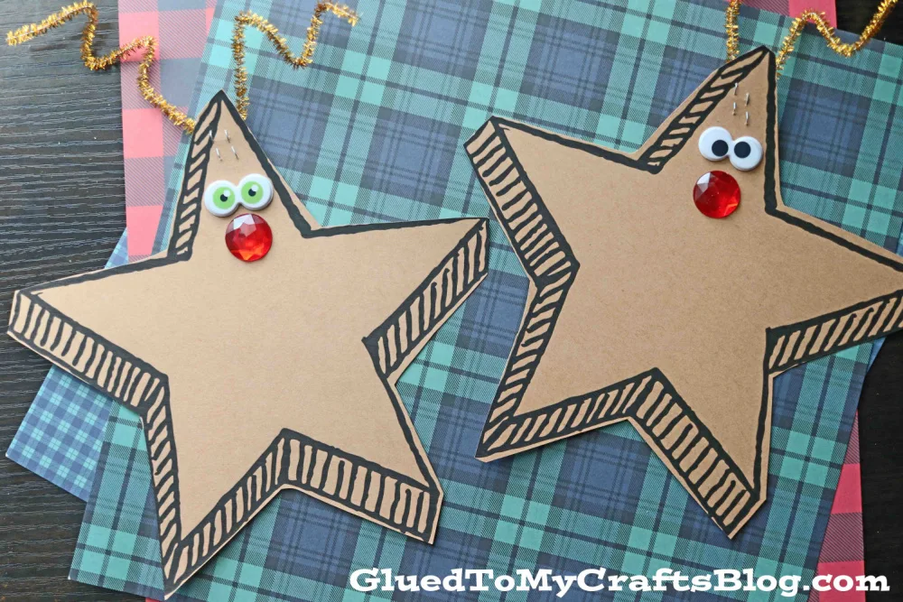 Paper Reindeer Star Craft Idea