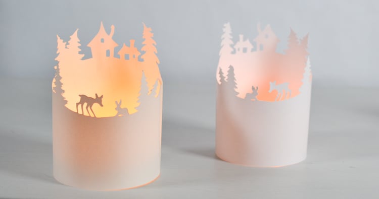 Winter Paper Luminary