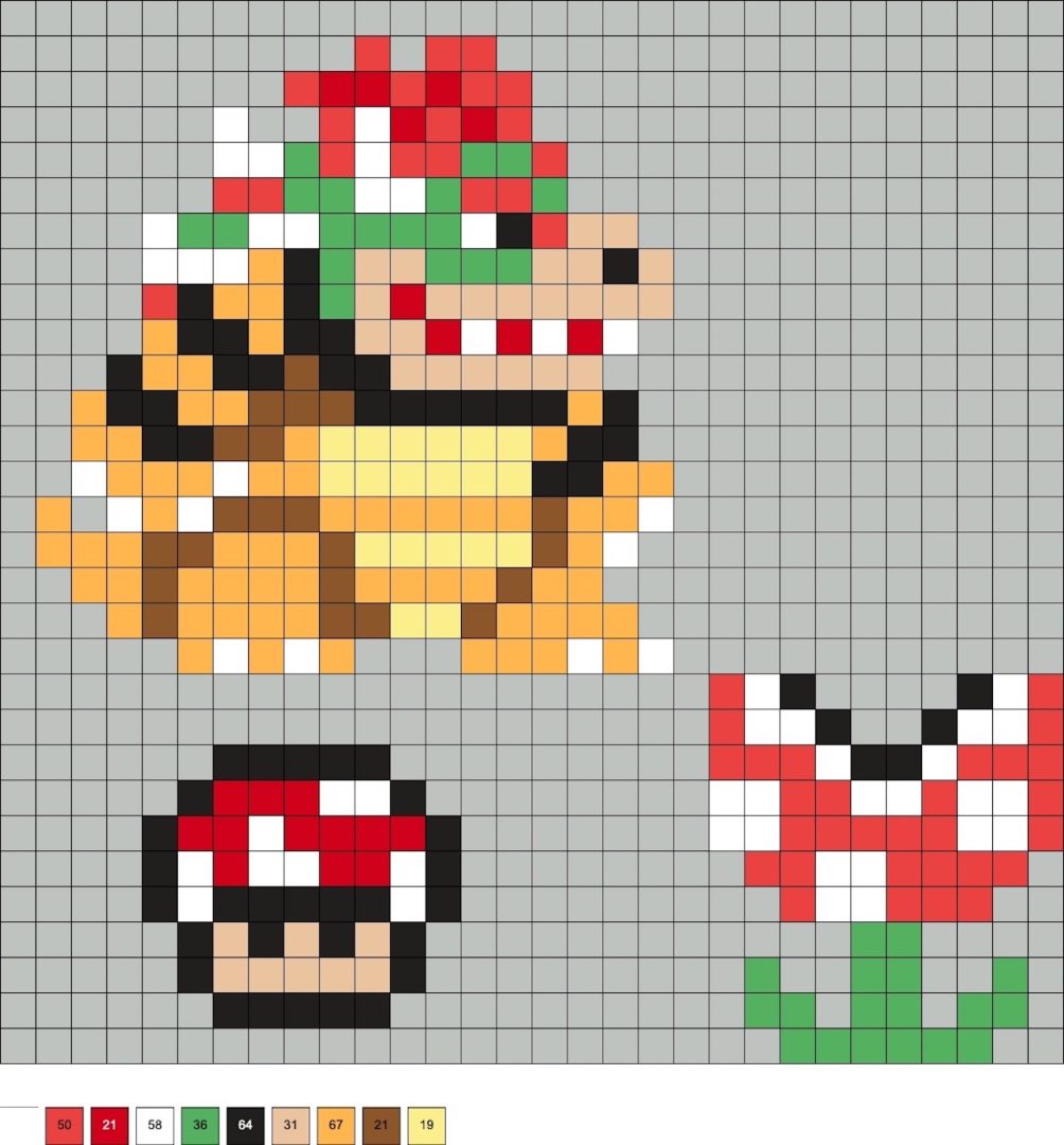 Super Mario Perler Beads (30+ Free Patterns!) - DIY Candy