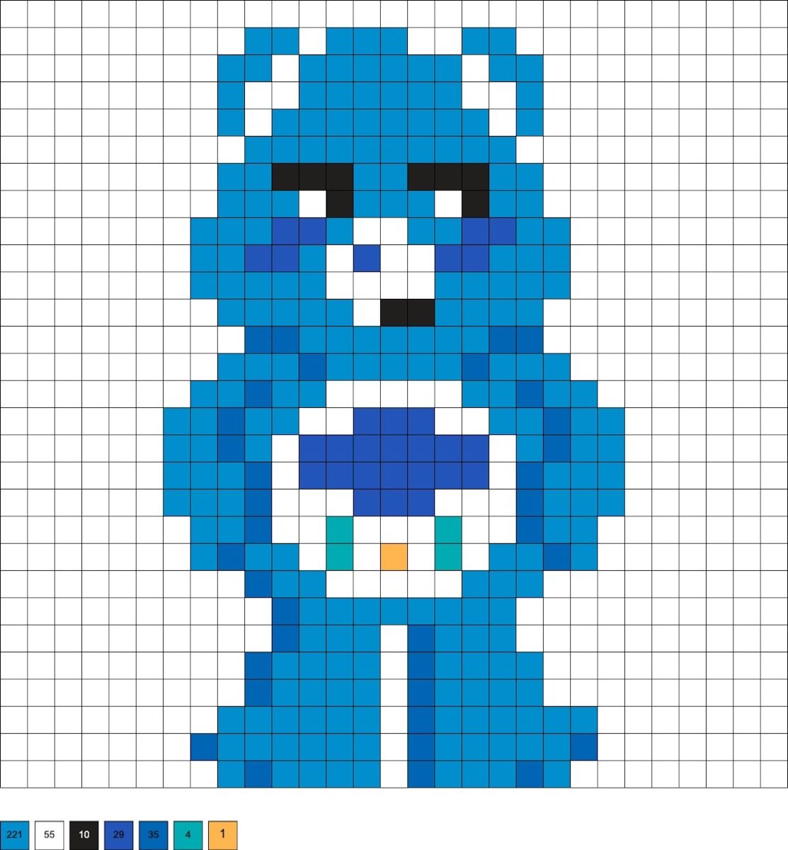 Care Bear Perler Beads (20+ Free Patterns!) - DIY Candy