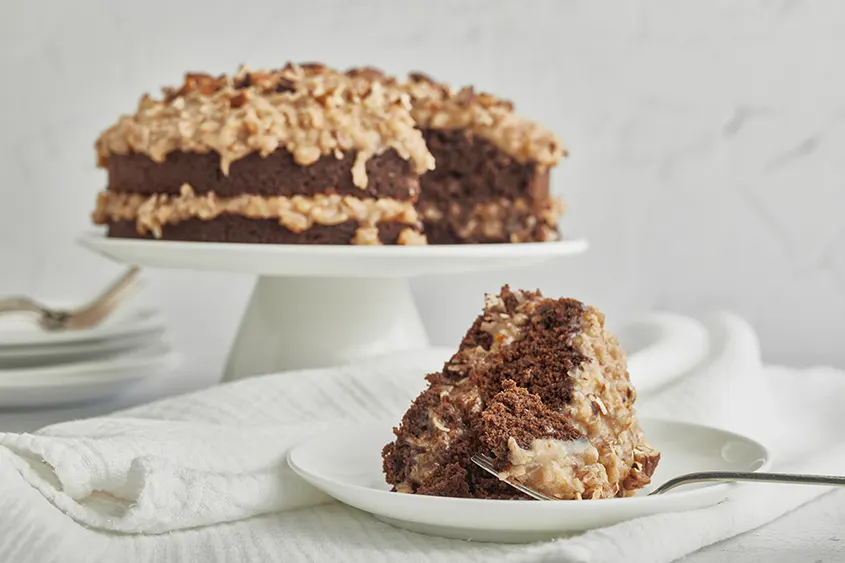 German chocolate cake recipe from Jiffy