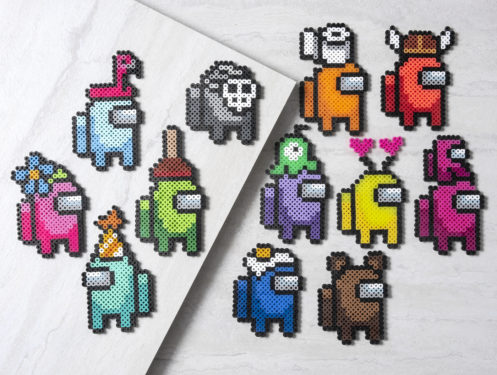 Among Us Perler Beads (14 Free Patterns!) - DIY Candy