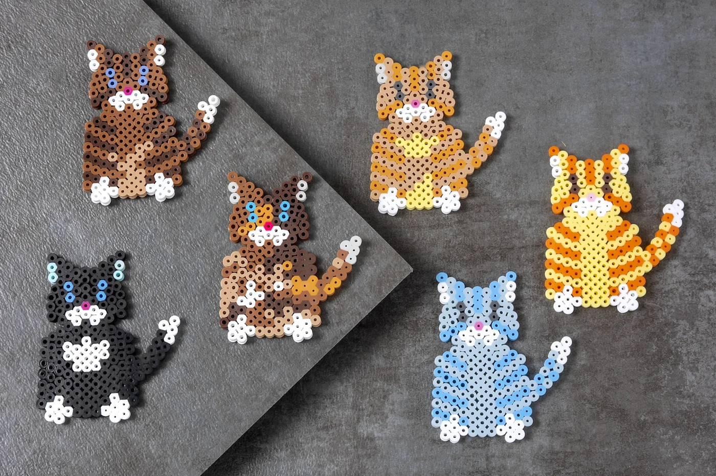 Cat perler beads by thevendelo …  Perler beads, Perler bead art, Perler  bead templates