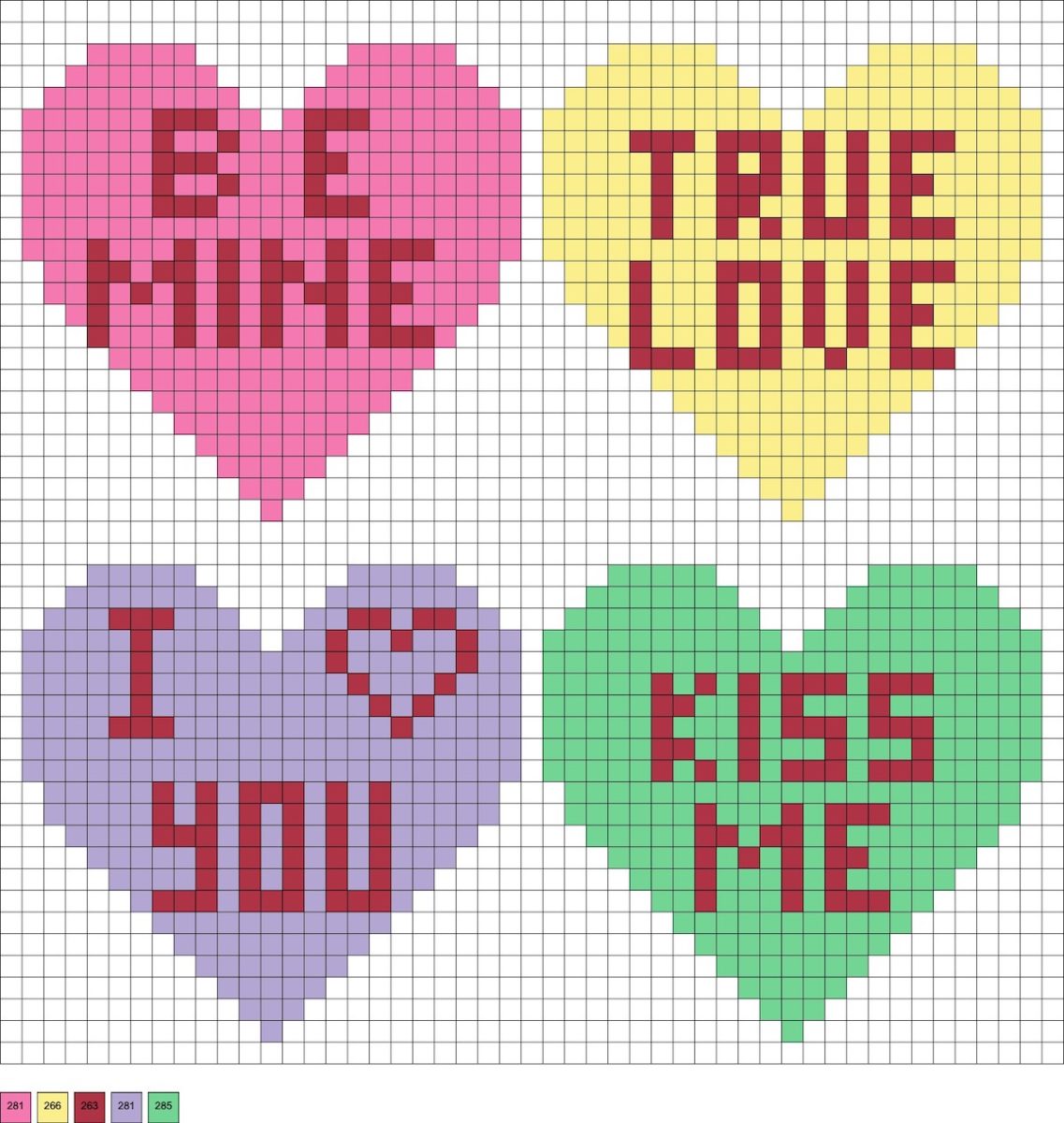 Valentine's Day Perler Beads (50+ Patterns!) - DIY Candy