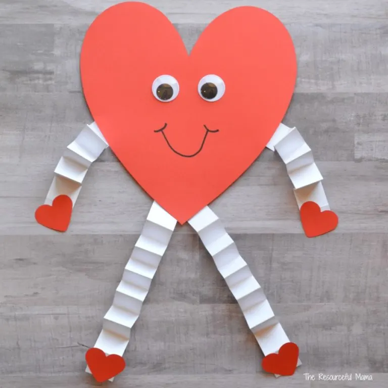 Paper Heart with Arms and Legs