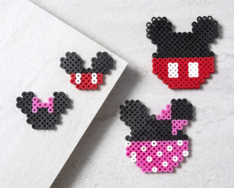 Mickey Mouse Perler Beads (30+ Free Patterns!) - Diy Candy