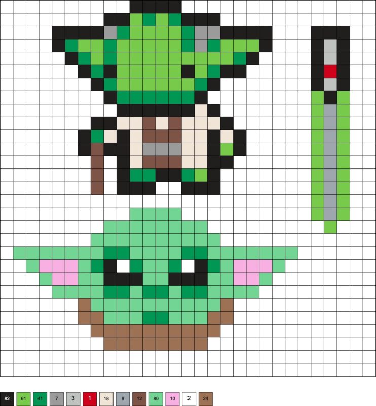 Baby Yoda Perler Beads (10+ Free Patterns!) - DIY Candy