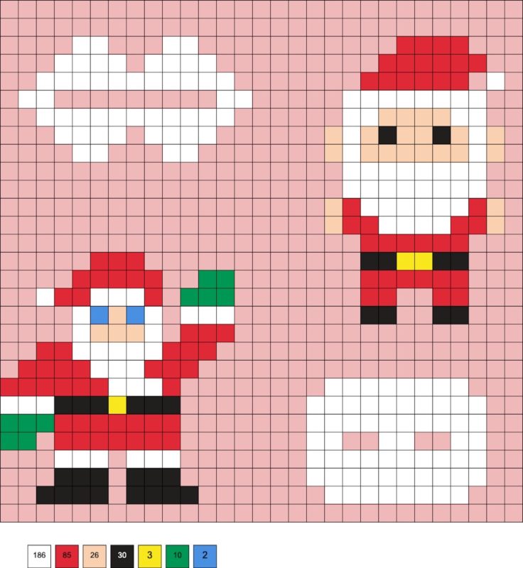 Santa Perler Beads (Free Christmas Patterns!) - DIY Candy