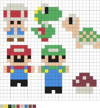 Super Mario Perler Beads (30+ Free Patterns!) - DIY Candy