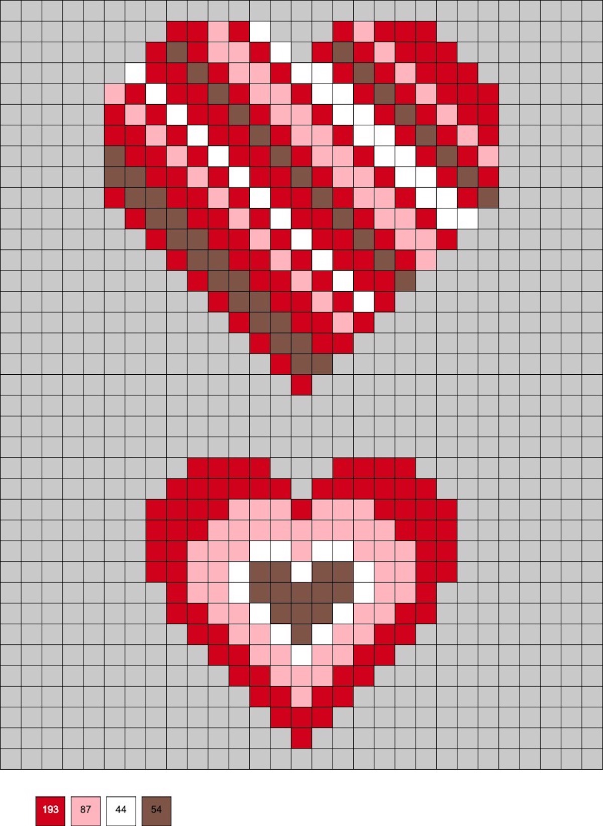 valentine fuse beads