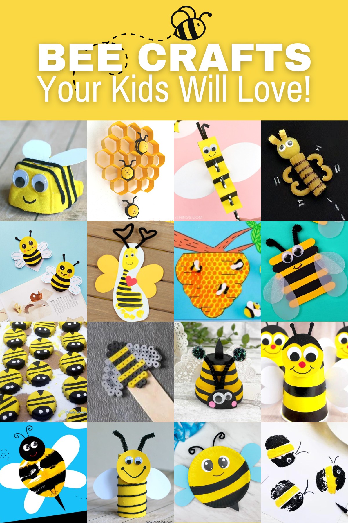 Cute Popsicle Stick Bee Craft - Kids Craft Room
