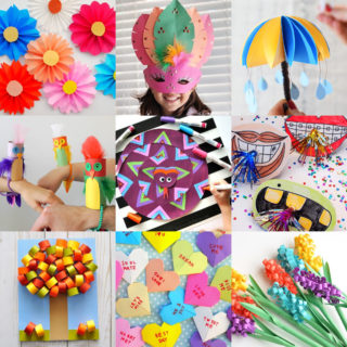 Crafts with paper for kids feature image