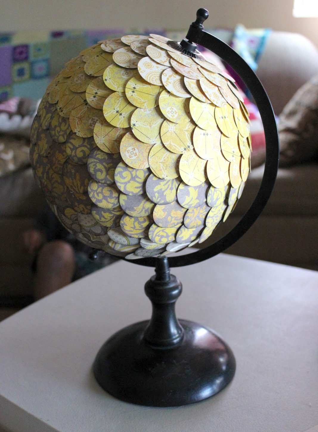 DIY globe project with paper