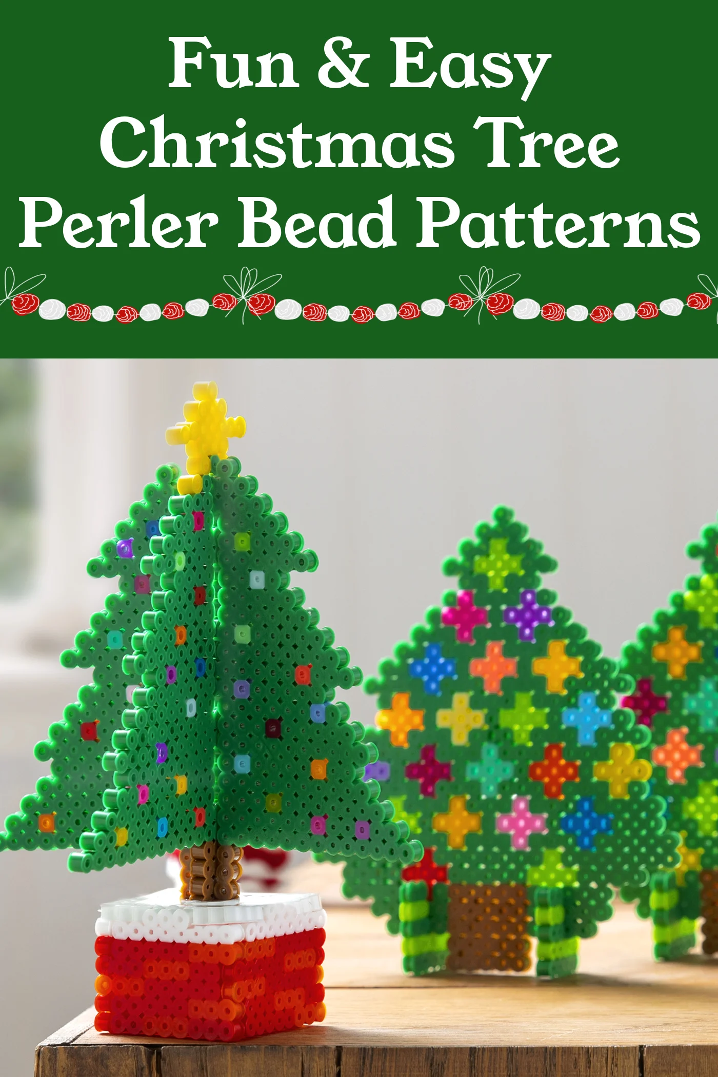 Perler Gingerbread Dog House 3D Christmas Fuse Bead Kit for Kids