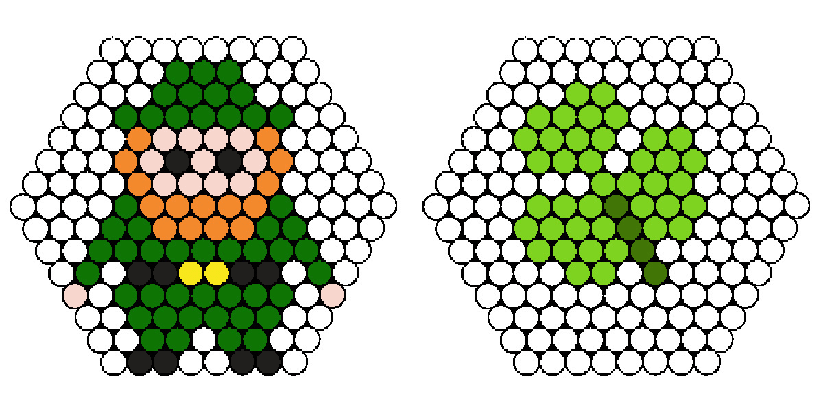 Leprechaun and clover on hexagon boards