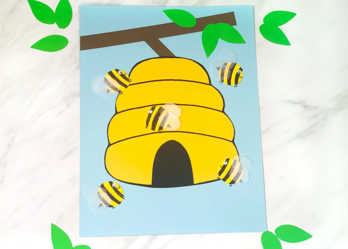 beehive craft with bees