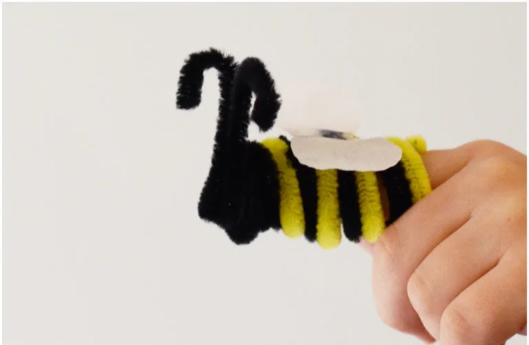 bee finger puppets