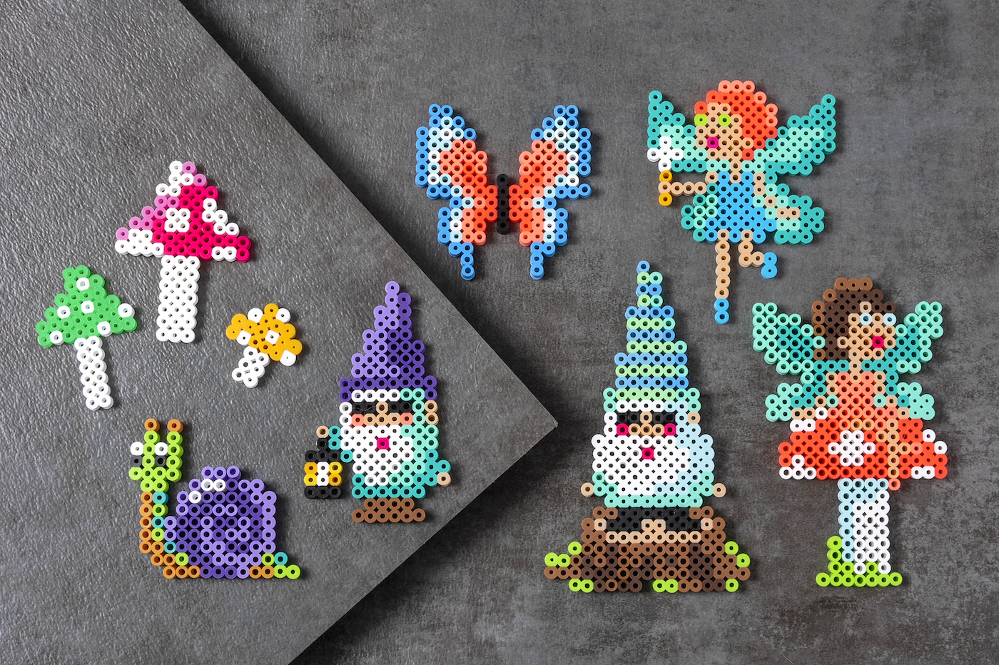 fairy and gnome perler beads