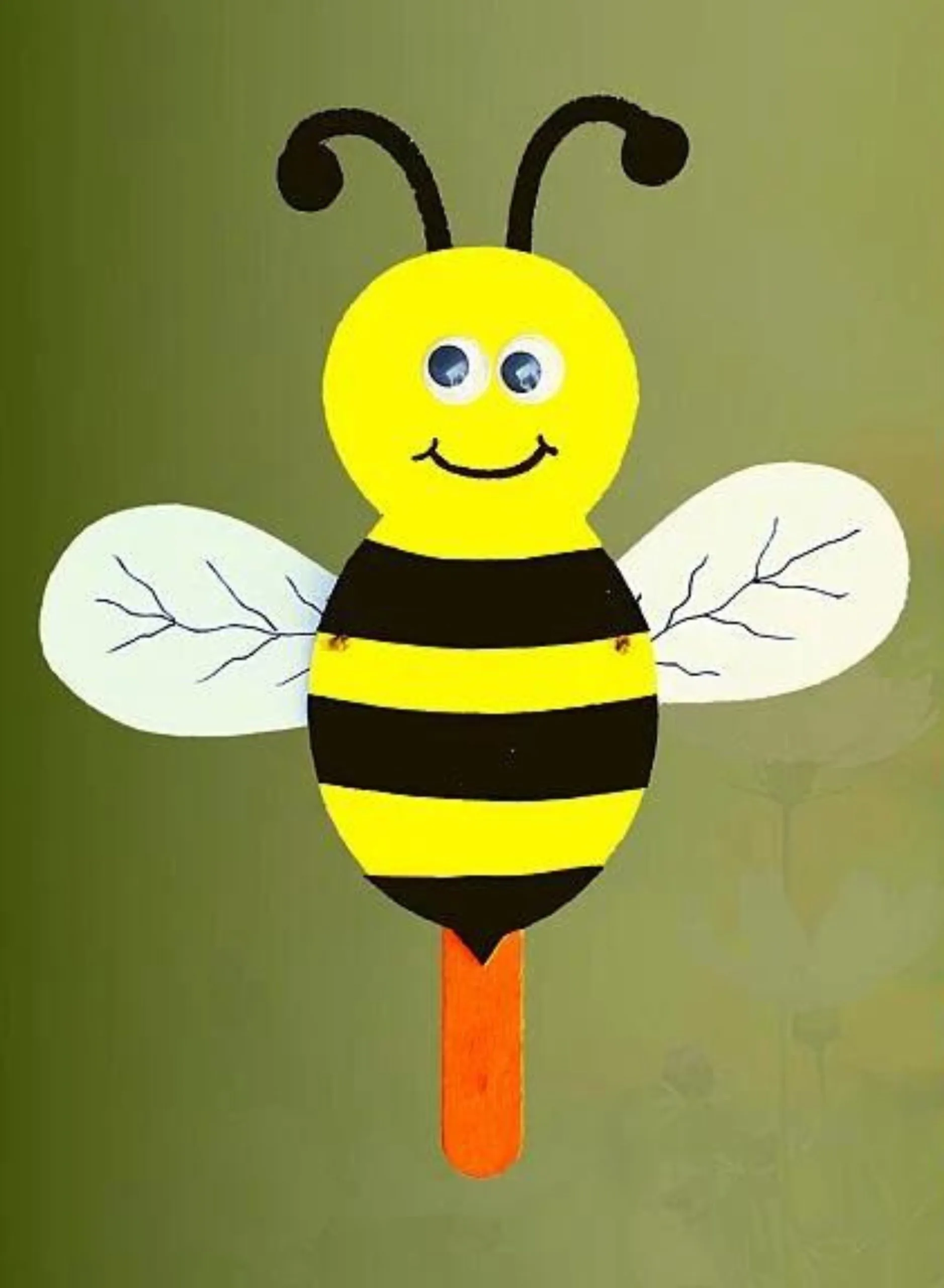 flying honey bee paper craft