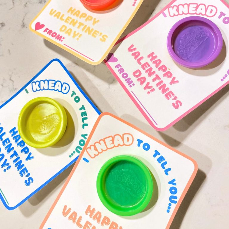 free printable Play-Doh valentines