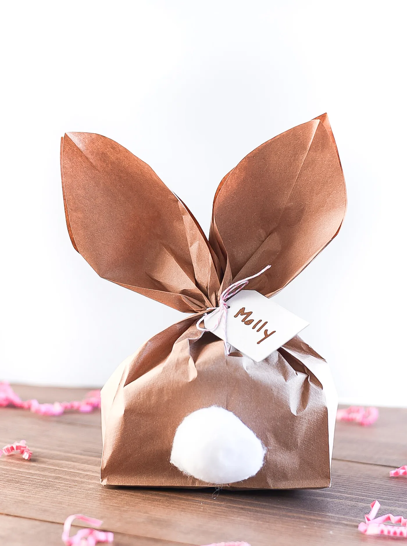 paper bag easter rabbit