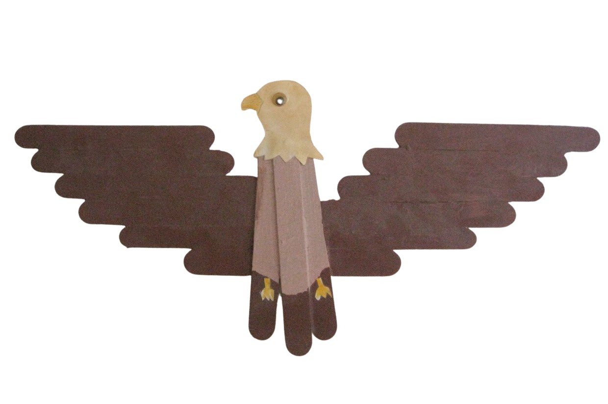 popsicle stick eagle craft for kids