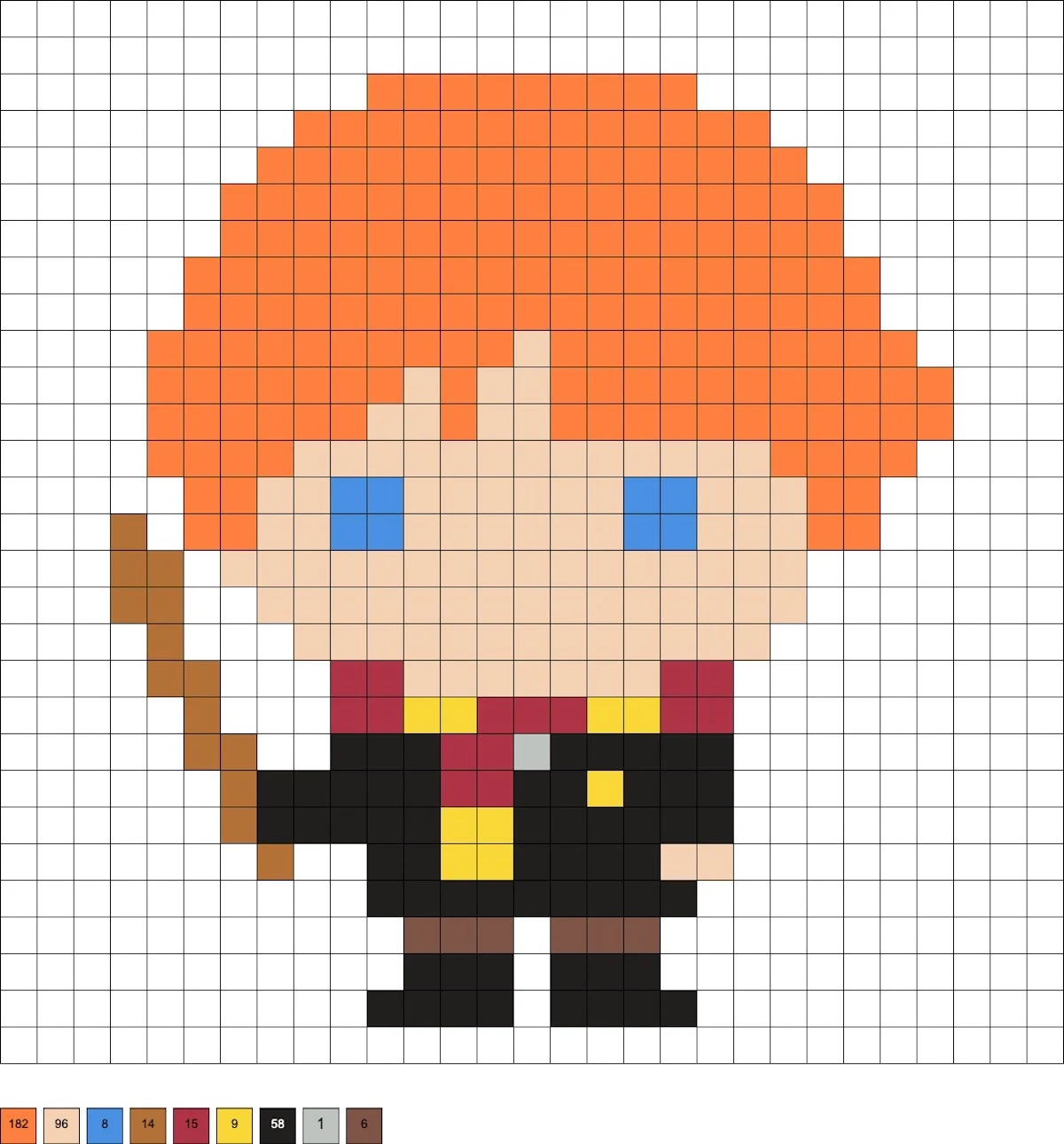 ron weasley hama beads