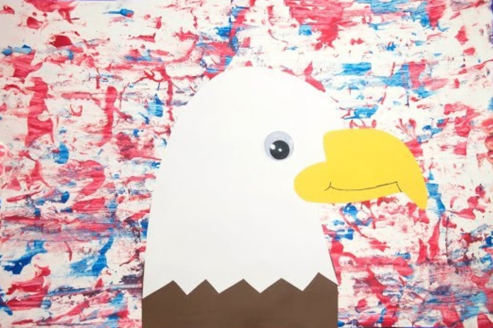 shaving cream eagle art