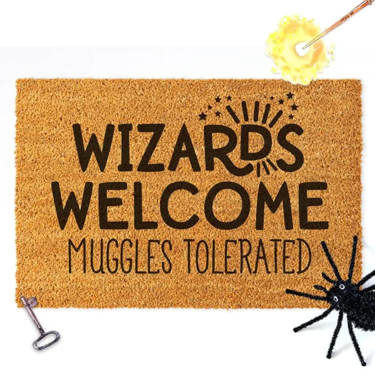 wizards welcome doormat with free svg file