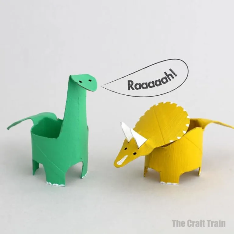 toilet paper roll dinosaurs