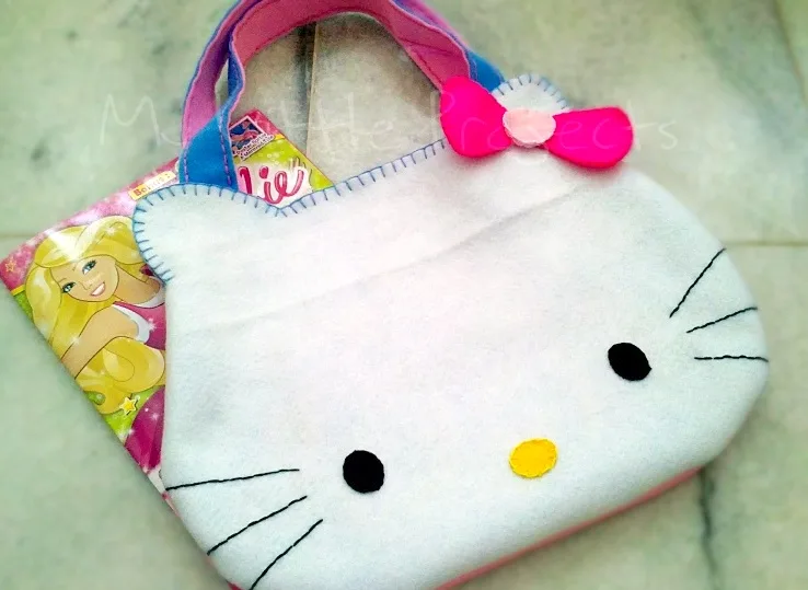 Felt Hello Kitty Face Bag