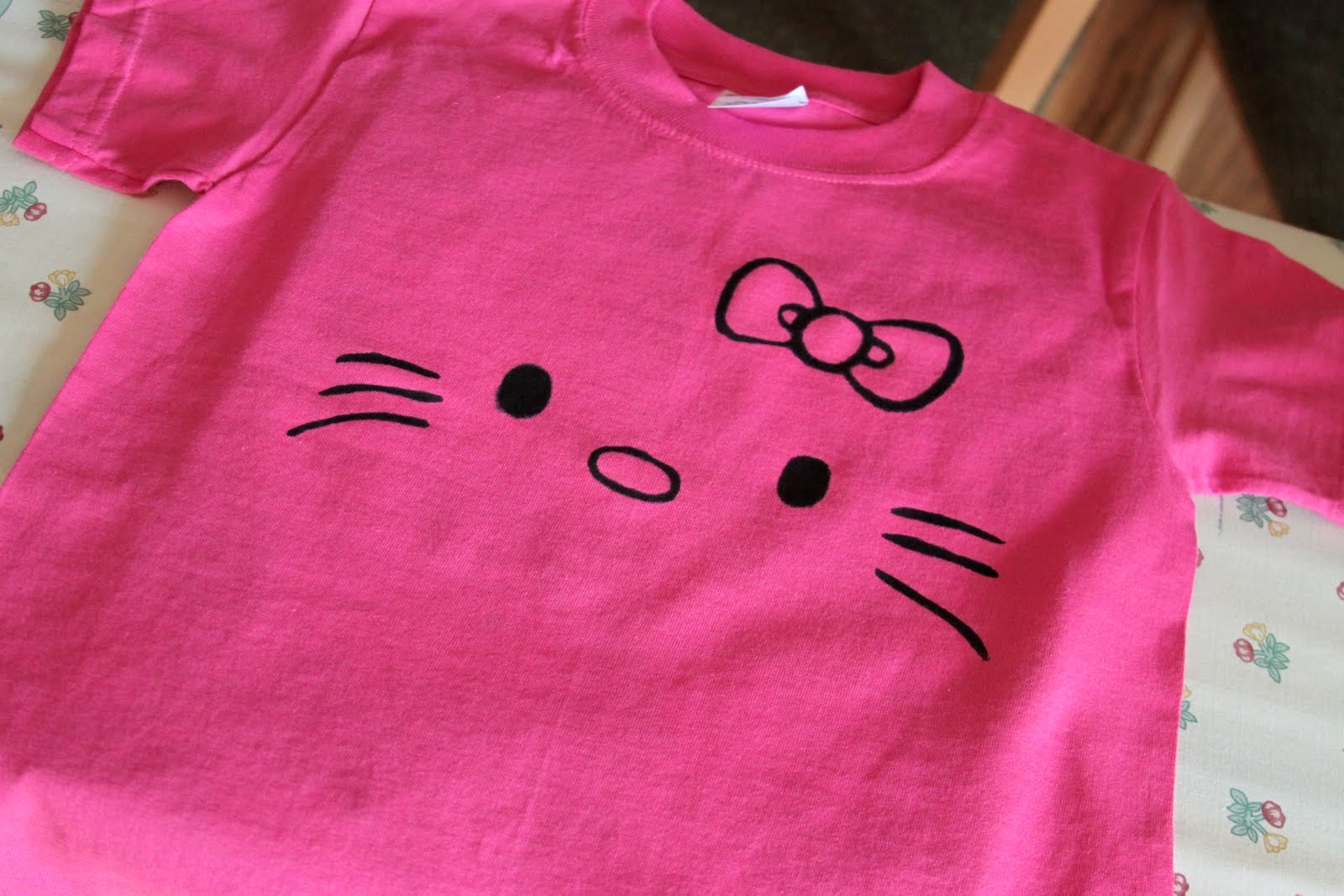 Hello Kitty T-Shirt Freezer Paper Stencil