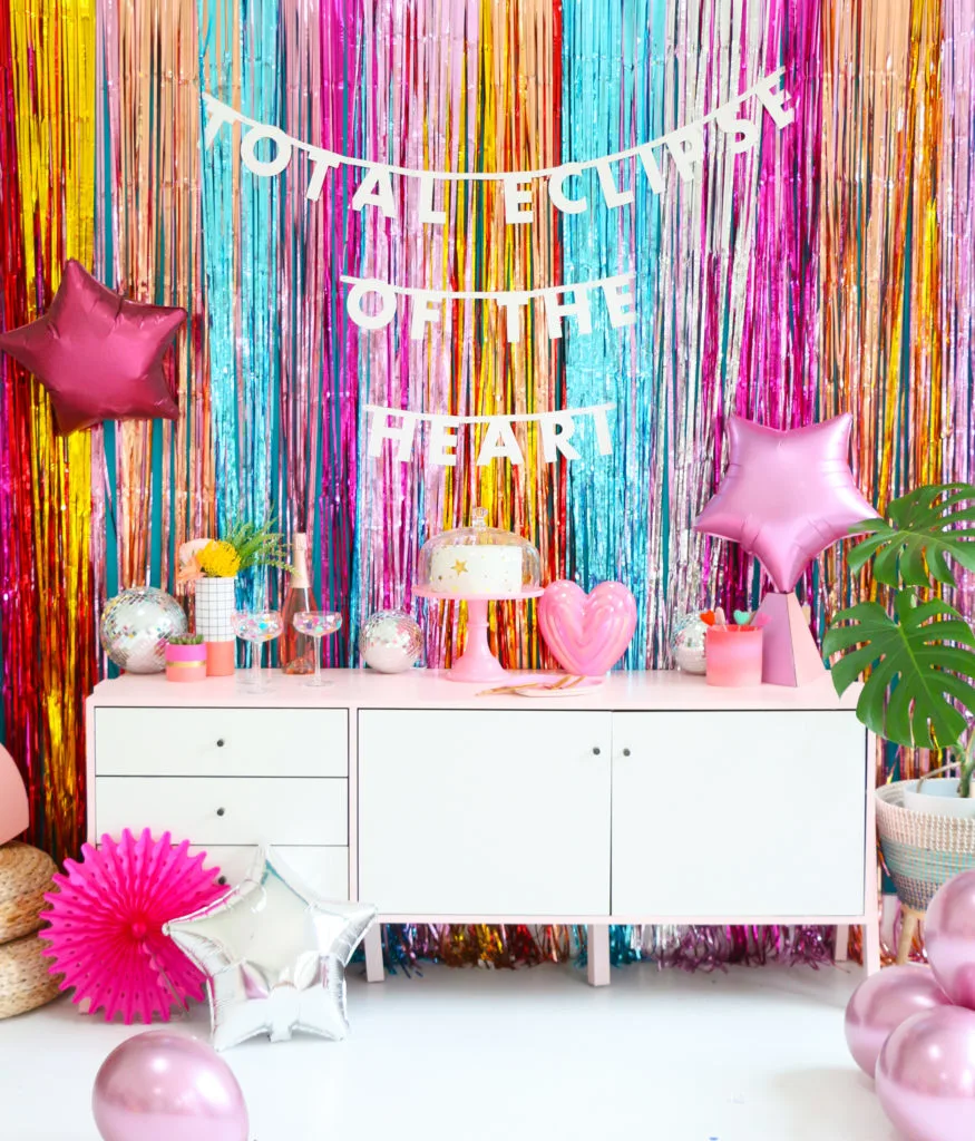 how to make an easy fringe backdrop