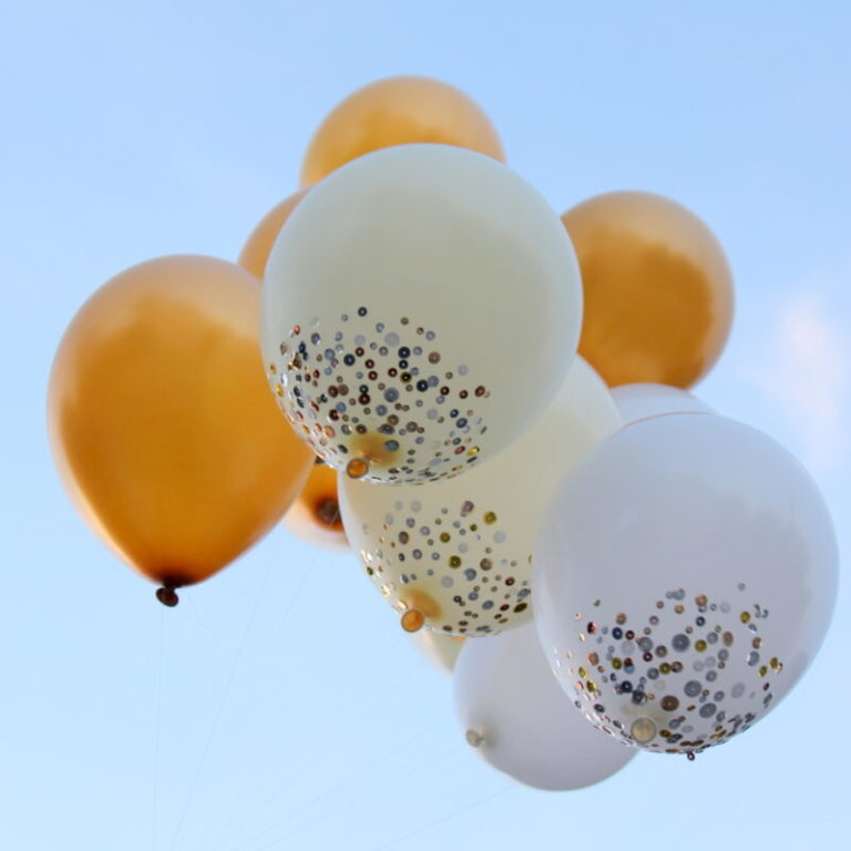 diy sequined balloons