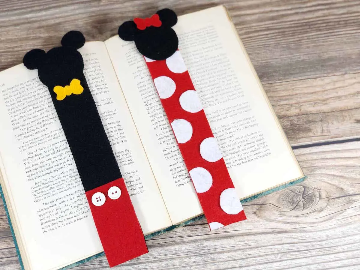 Mickey and Minnie Mouse Bookmarks