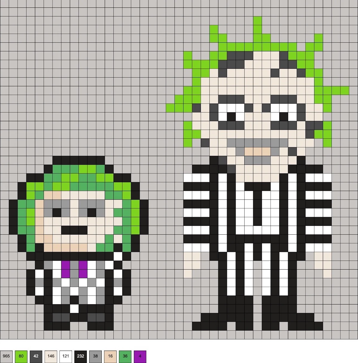 beetlejuice perler beads