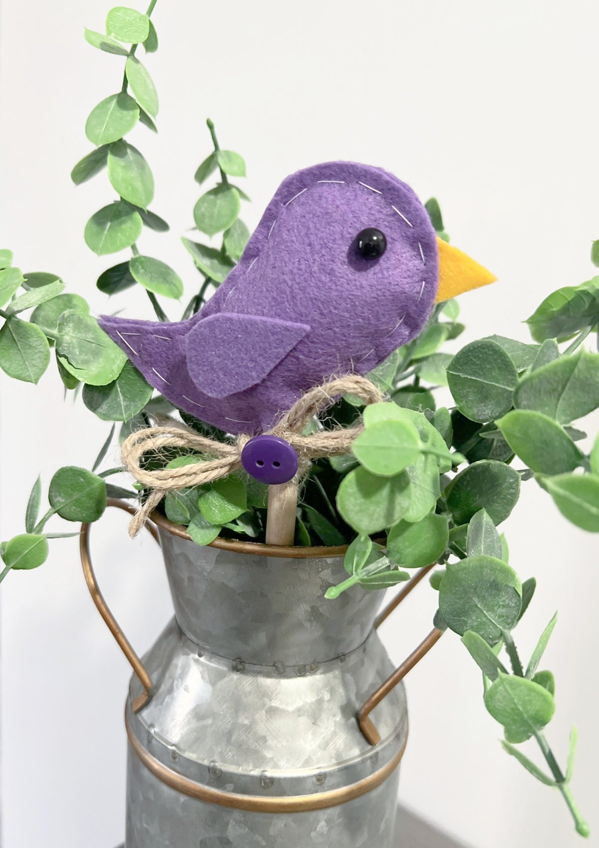 spring bird planter sticks