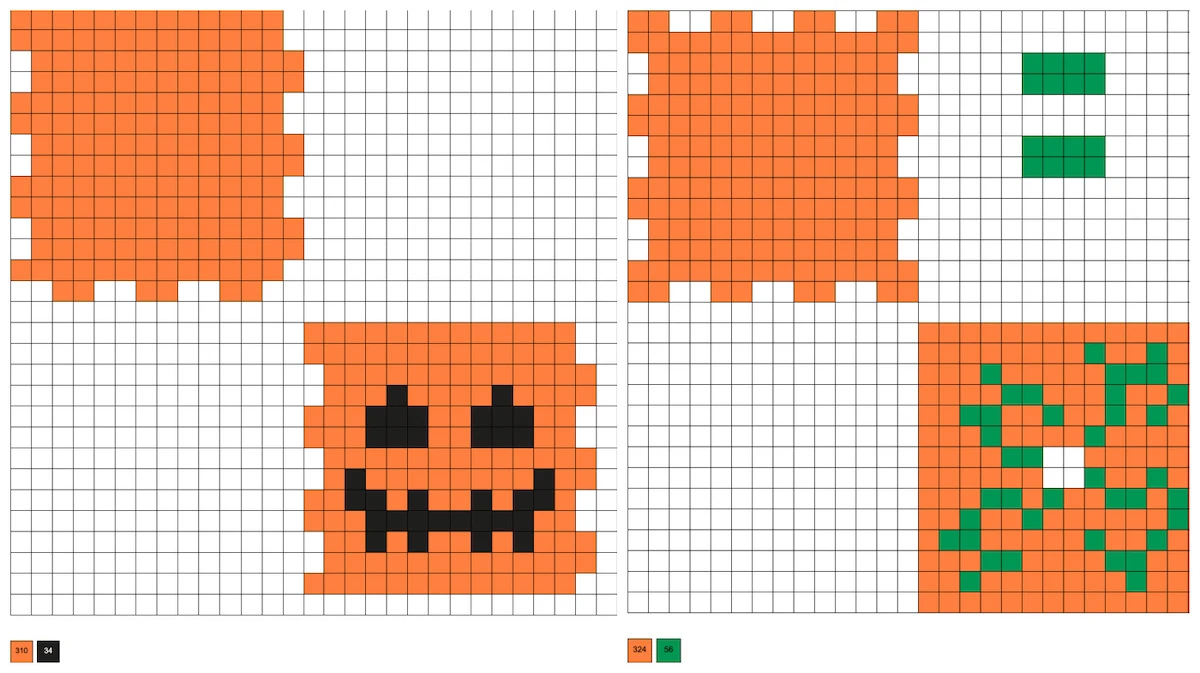 Pumpkin Perler Beads (30+ Free Patterns) - DIY Candy